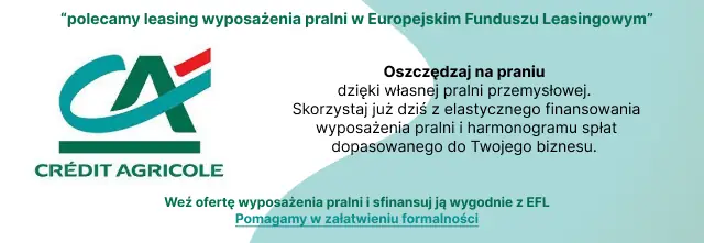 Leasing przemysłowych urządzeń pralniczych, Europejski Fundusz Leasingowy Credit Agricole